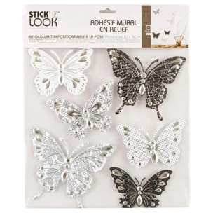 Sticker en relief papillon