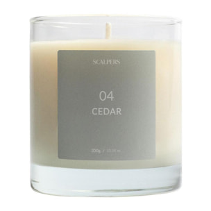 Vela aromática 300gr aroma cedro scalpers