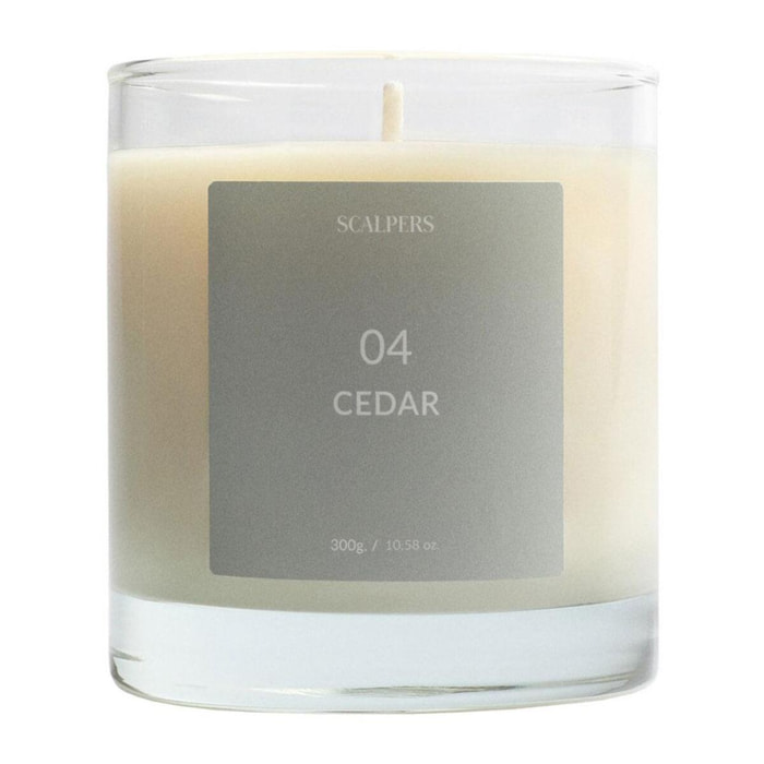 Vela aromática 300gr aroma cedro scalpers