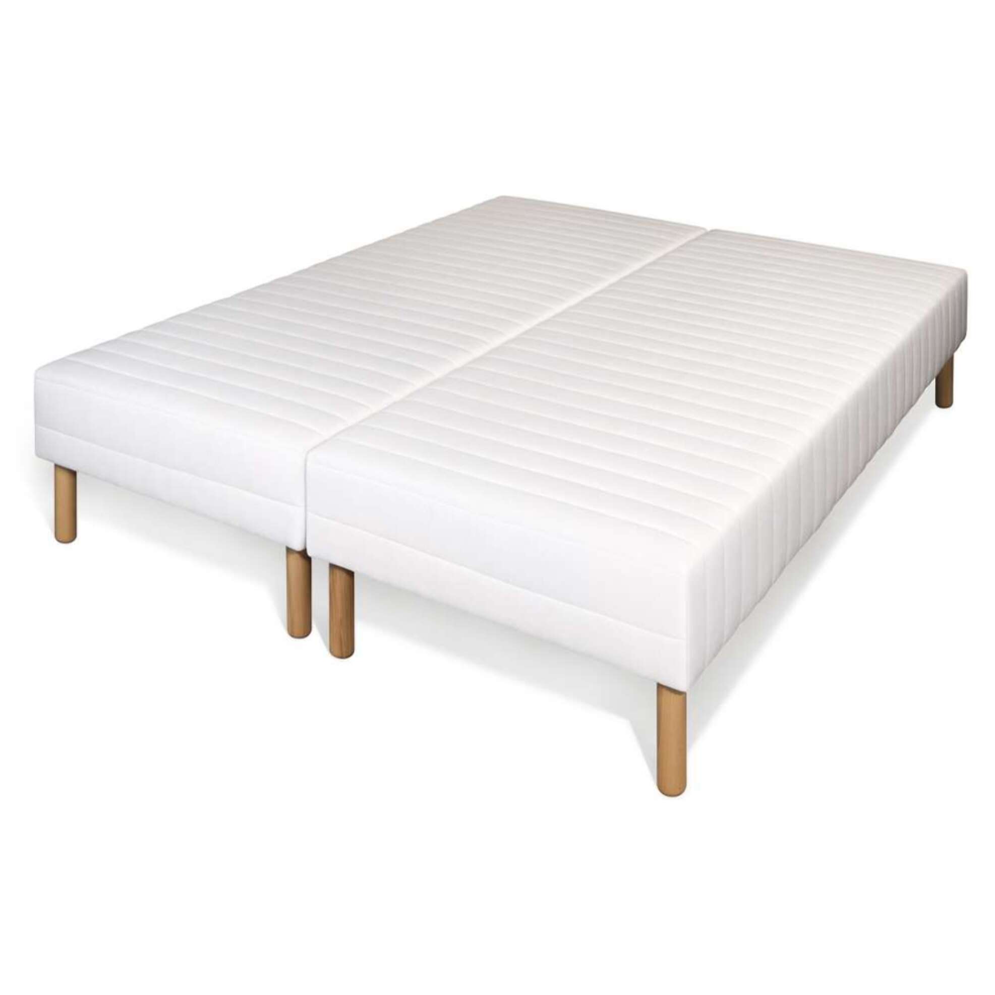 Sommier tapissier à lattes recouvertes