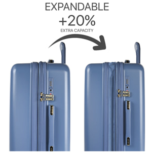 Juego De Maletas Pc Dkny Dkny-413 City Block Steel Blue