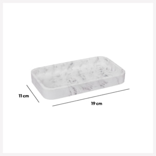 Plateau rectangulaire Effet marbre Lea