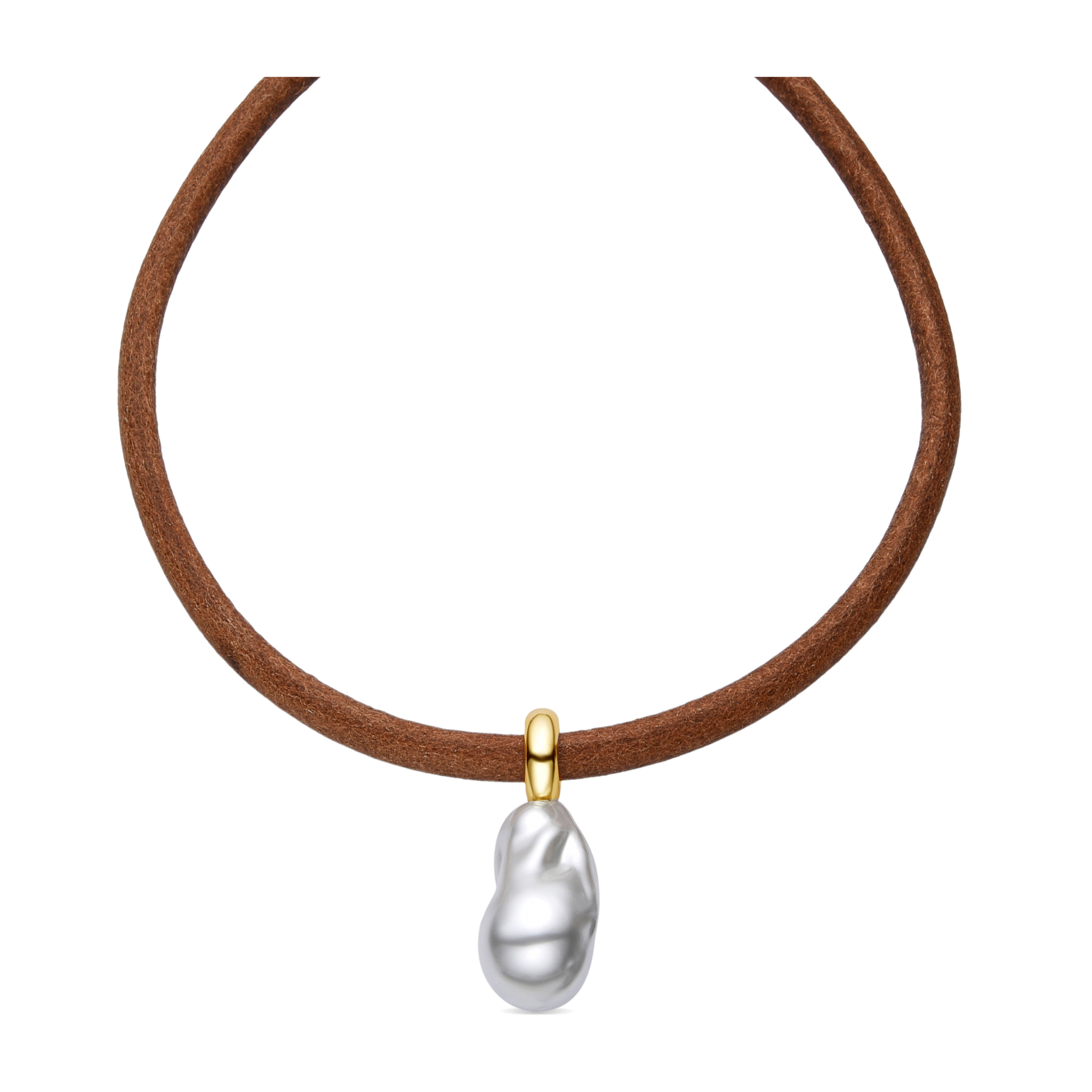 Collar Abongo acabado oro amarillo 18k