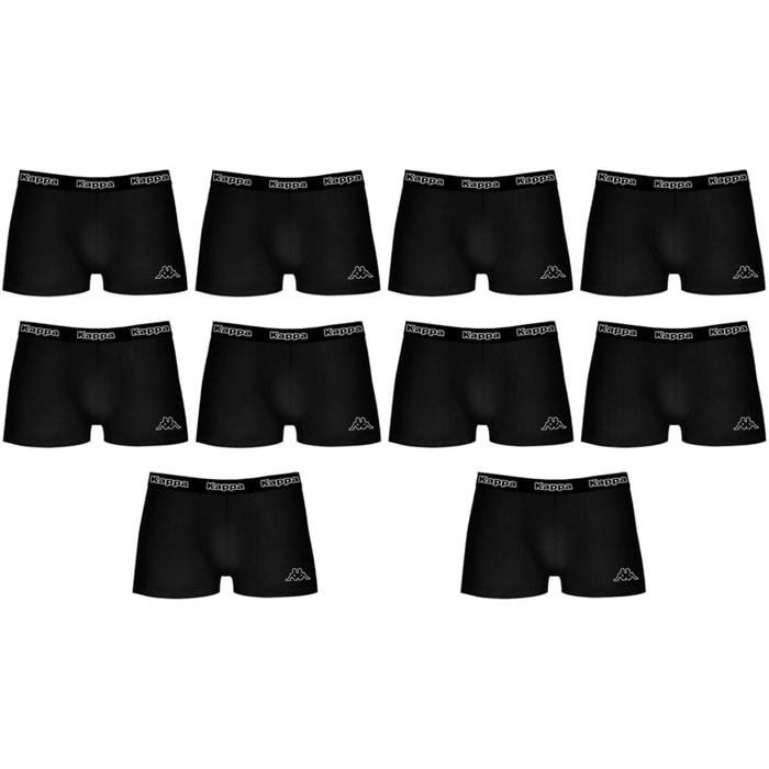 Pack 10 calzoncillos Kappa en color negro para hombre