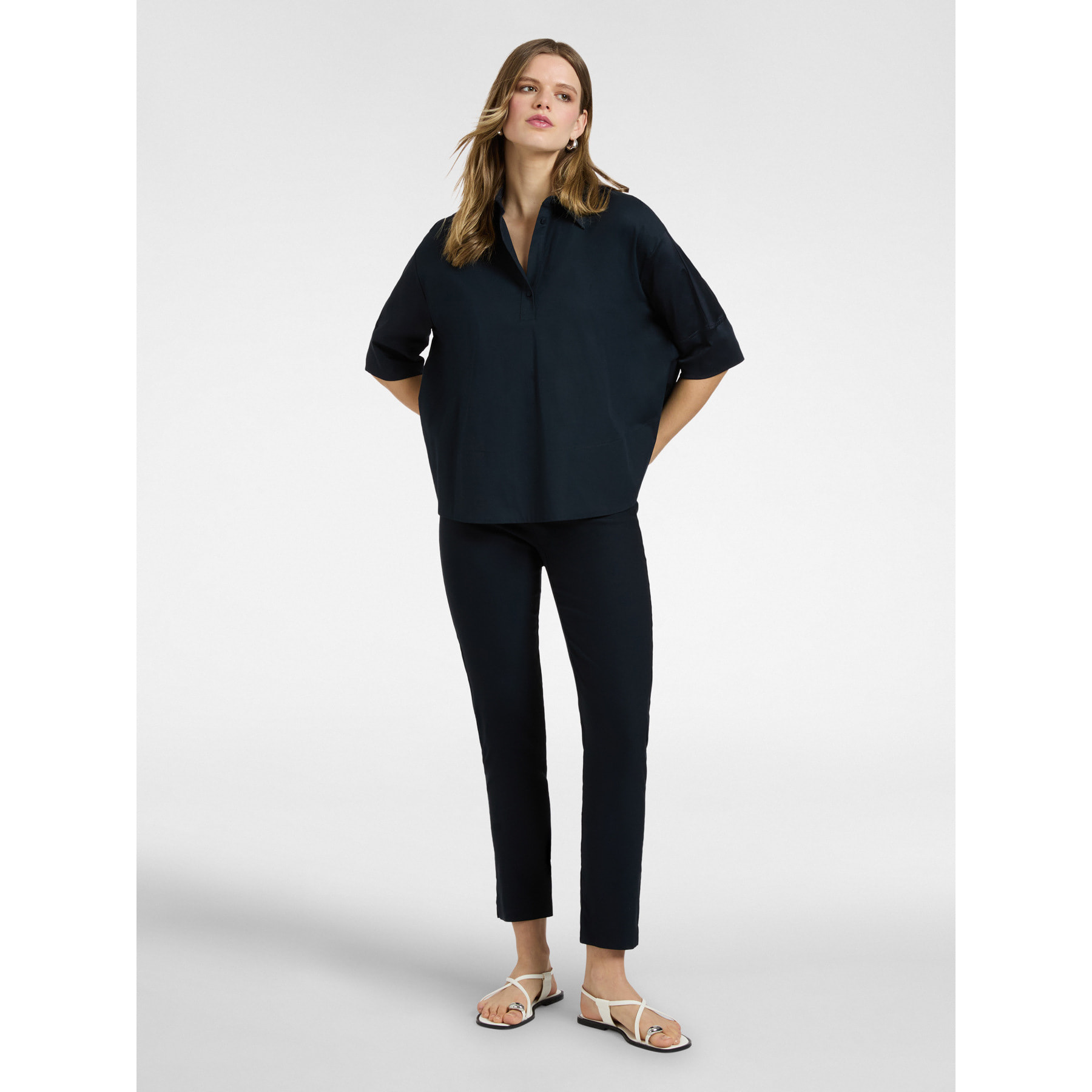 Elena Mirò - Pantoni slim pull on - Blu