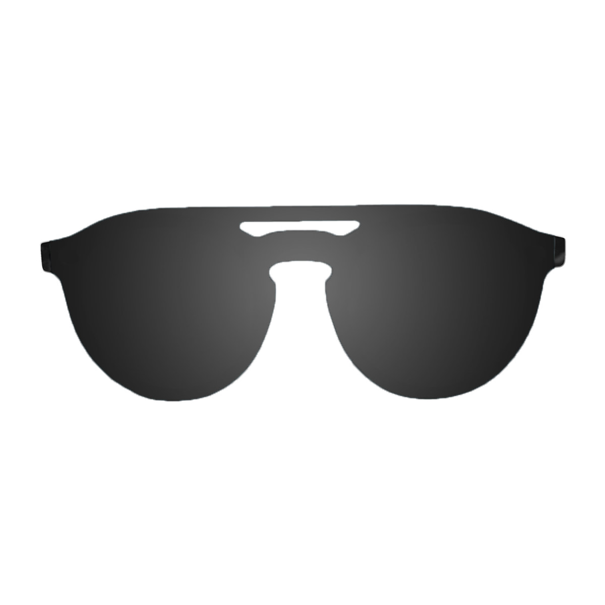 Gafas de sol OCEAN SAN MARINO - Negro mate con patillas de metal dorado y / Plana ahumada