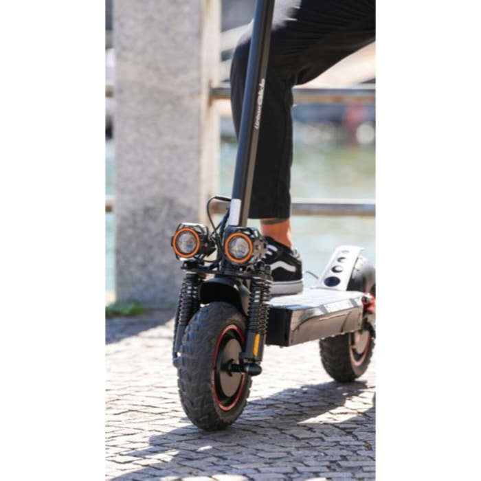 Trottinette Électrique UrbanGlide eCross Pro Boost 2 – 50 km d'autonomie, double moteur 800W, pneus 10" tout-terrain