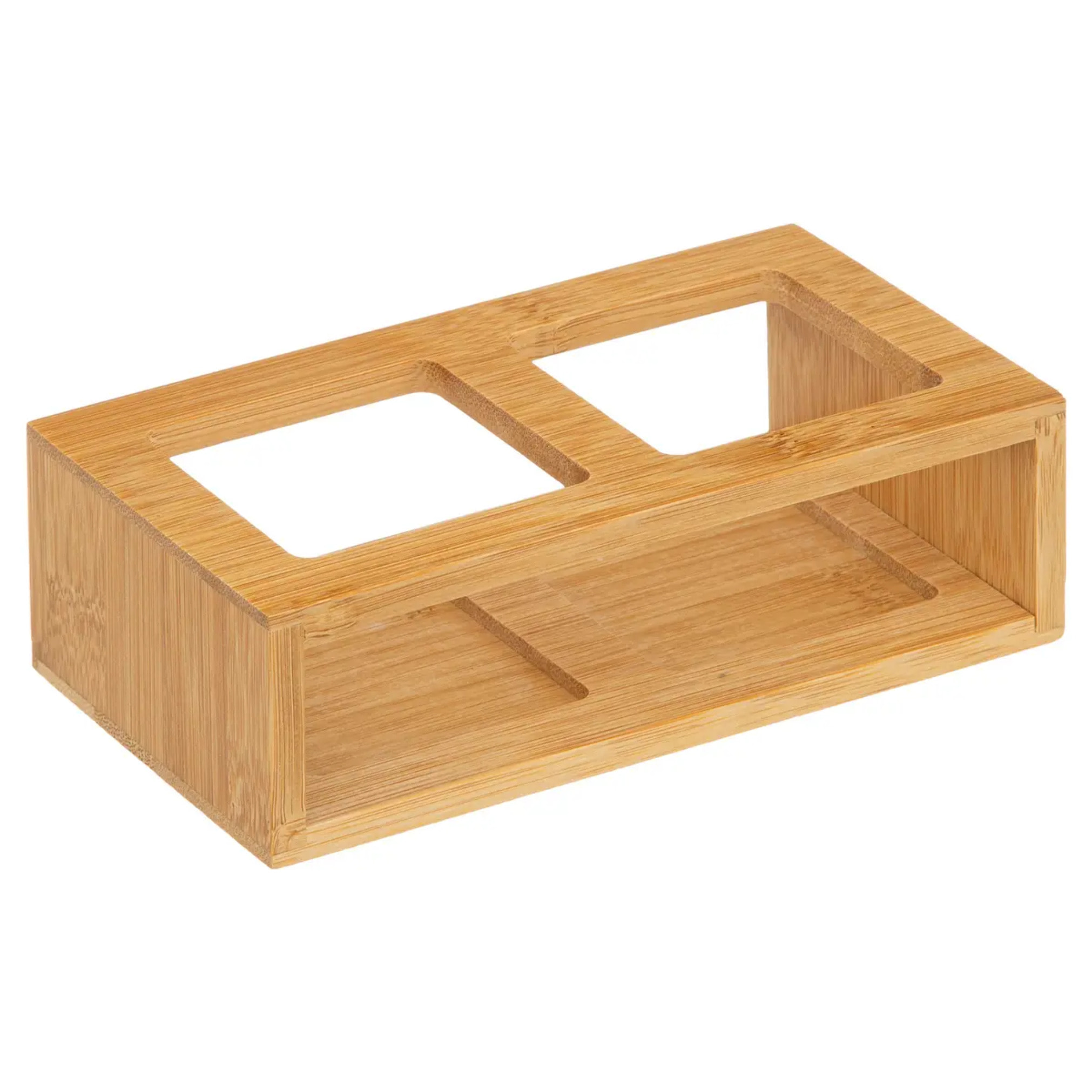 Bouteilles huile/vinaigre verre bambou 0,48L