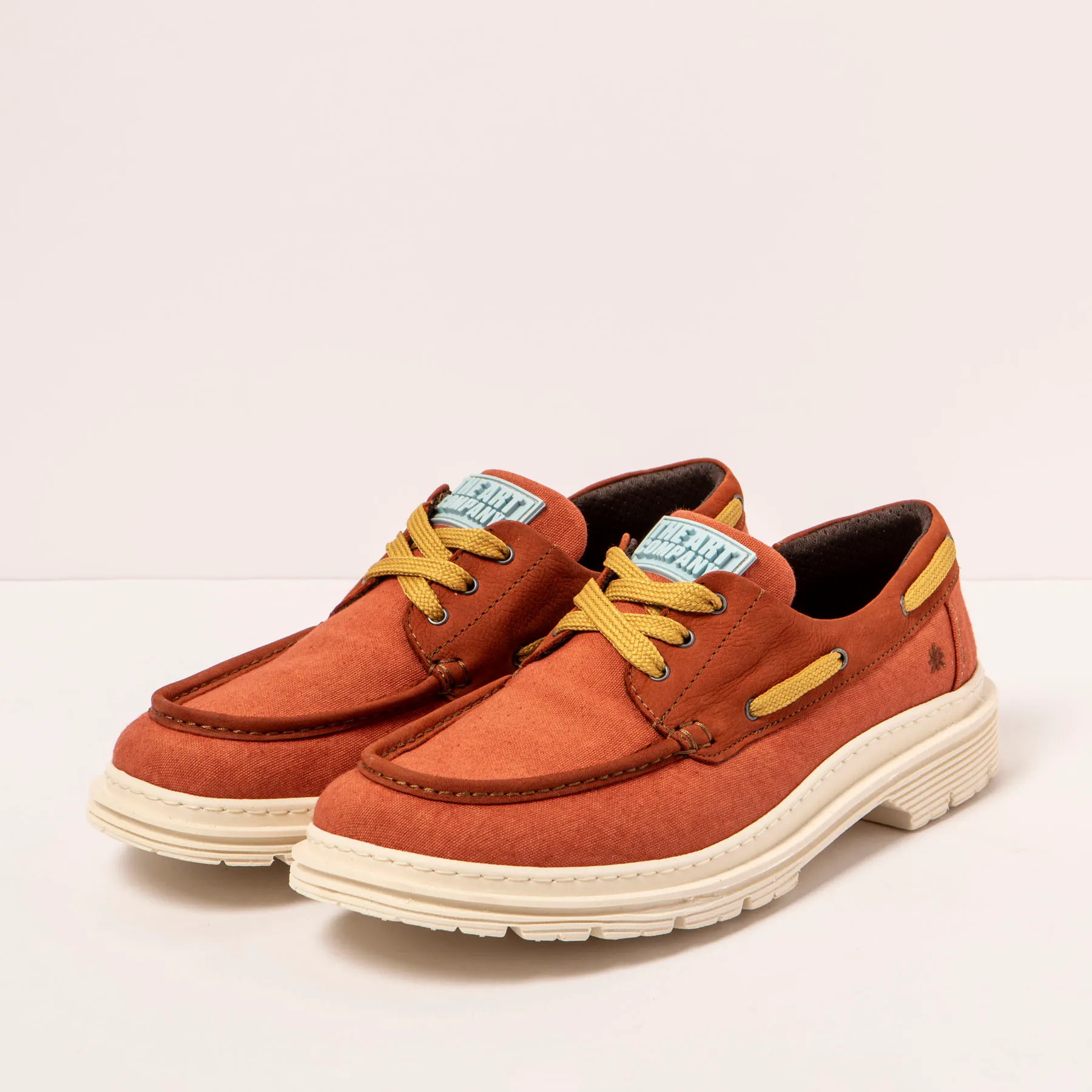 Zapatos 1901 NOBUCK-CANVAS DARK ORANGE/ BIRMINGHAM color Dark orange