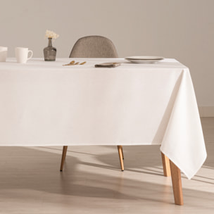 Nappe imprimée anti-tâches KAHU BLANC