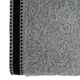 Drap de bain "Joia" - coton 550 gr/m² - gris foncé 100x150 cm