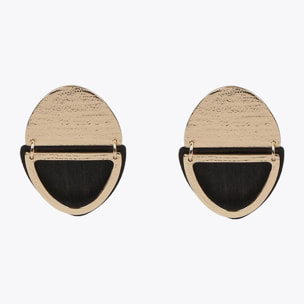 Orecchini doppio elemento metallo