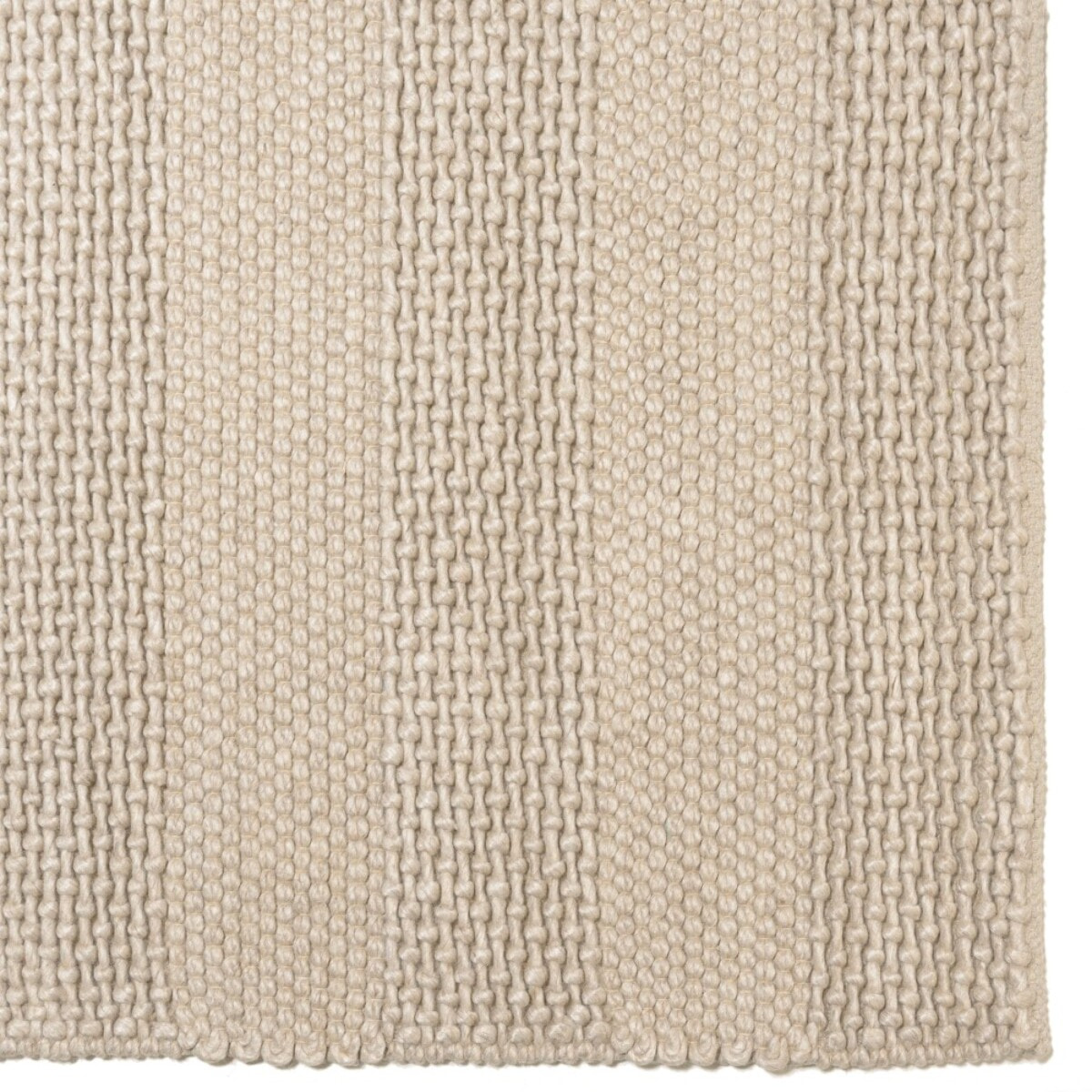 QUENTIN - Tapis rectangulaire 200x290cm en laine tissée couleur lin