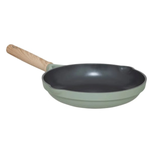 Poêle "Horizon" en aluminium forgé vert D24cm