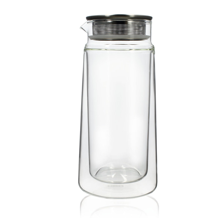 Carafe infuseur double paroi en verre 650ml VIKTOR