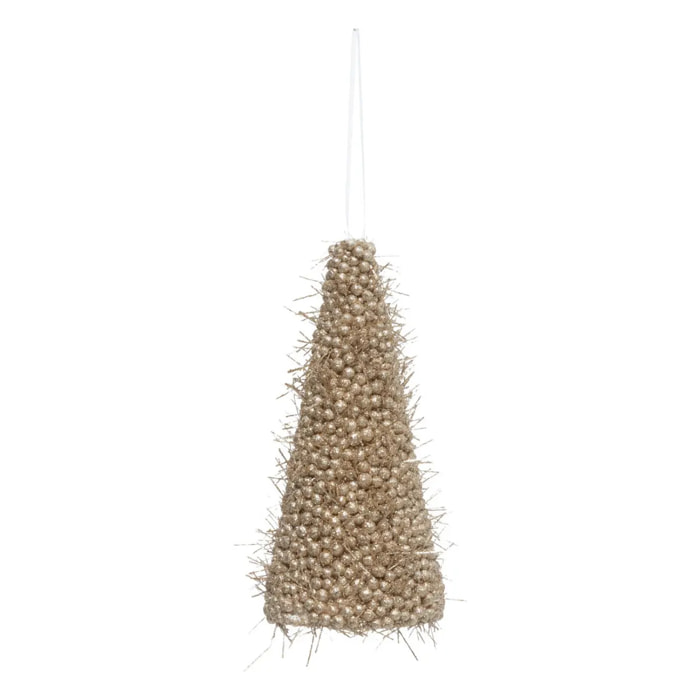 Décoration de sapin sapin champagne 15cm