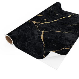 Crédence adhésive - MARBRE NOIR SABLÉ - 60x200cm