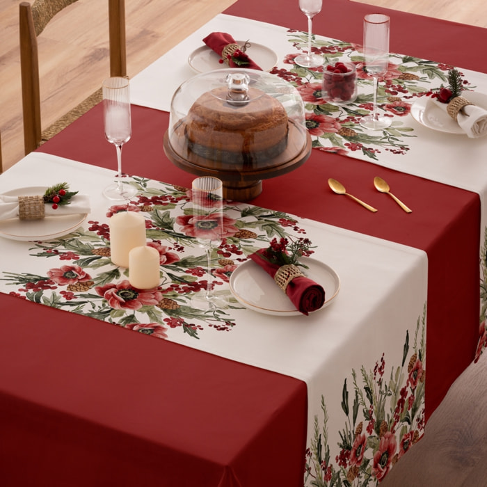 Chemin de table ANGEL ROUGE