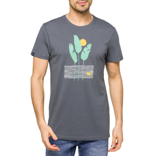 T-shirt in cotone 150 gr Hot Buttered Lagoon Grigio.