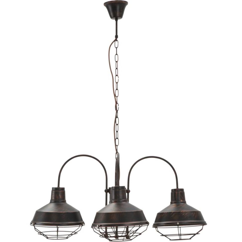 LAMPADARIO BRONKS 4 LUCI OFFICINE55 NERO