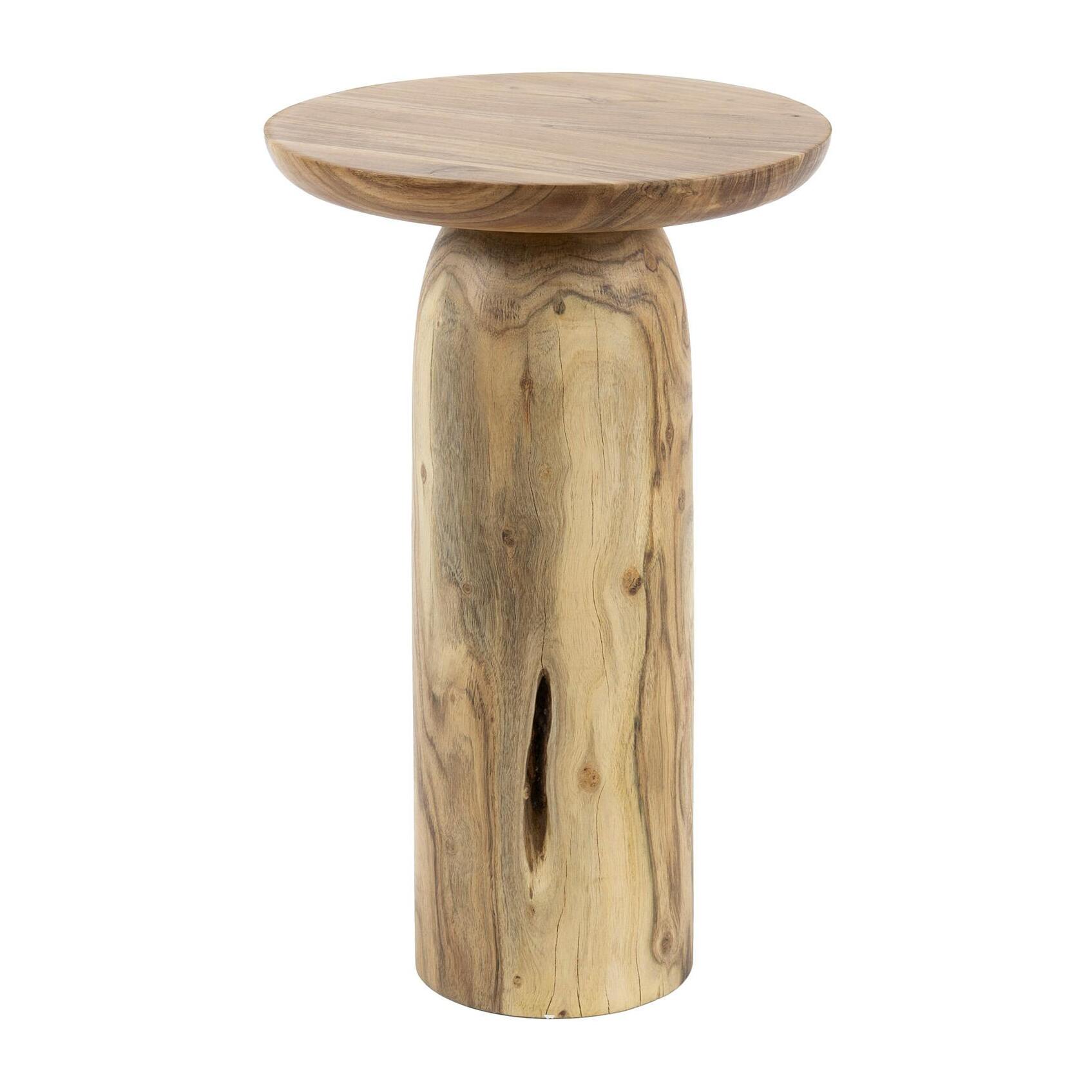 Table d’appoint bois – plateau sculpté, 55 cm MELBOURNE