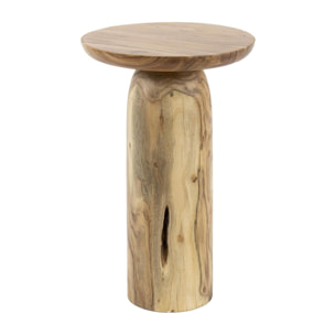Table d’appoint bois – plateau sculpté, 55 cm MELBOURNE