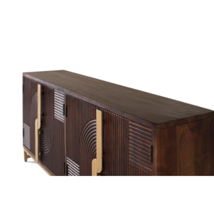 Aparador de Madera de Mango Estilo Rústico Moderno