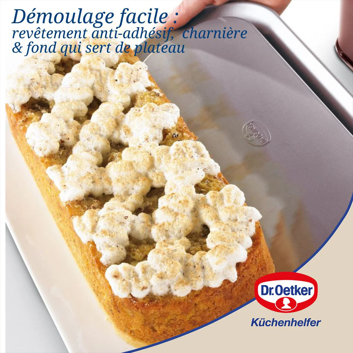 Moule à cake à charnière 30 cm Dr Oetker Back-Liebe Bicolor