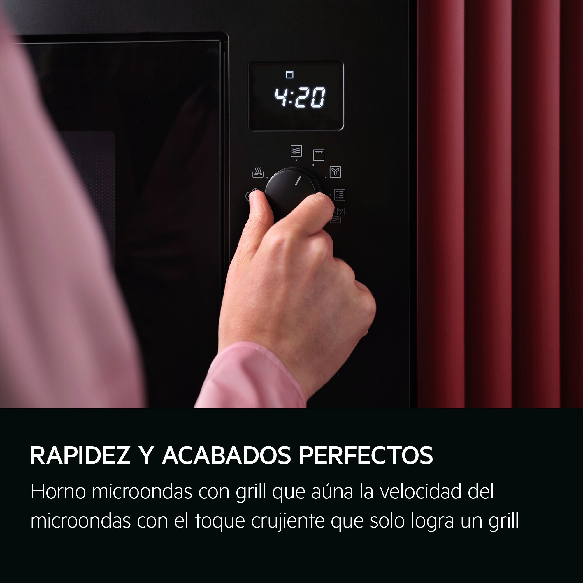 AEG Microondas de 800 W con función microondas y grill TB6GM171DB