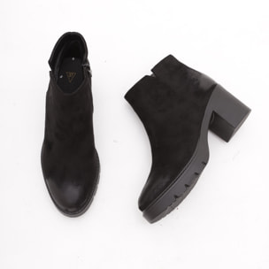 STIVALETTO BASSO LISCIO NERO