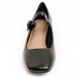 Zapato De Tacón - Negro - Altura: 5 Cm