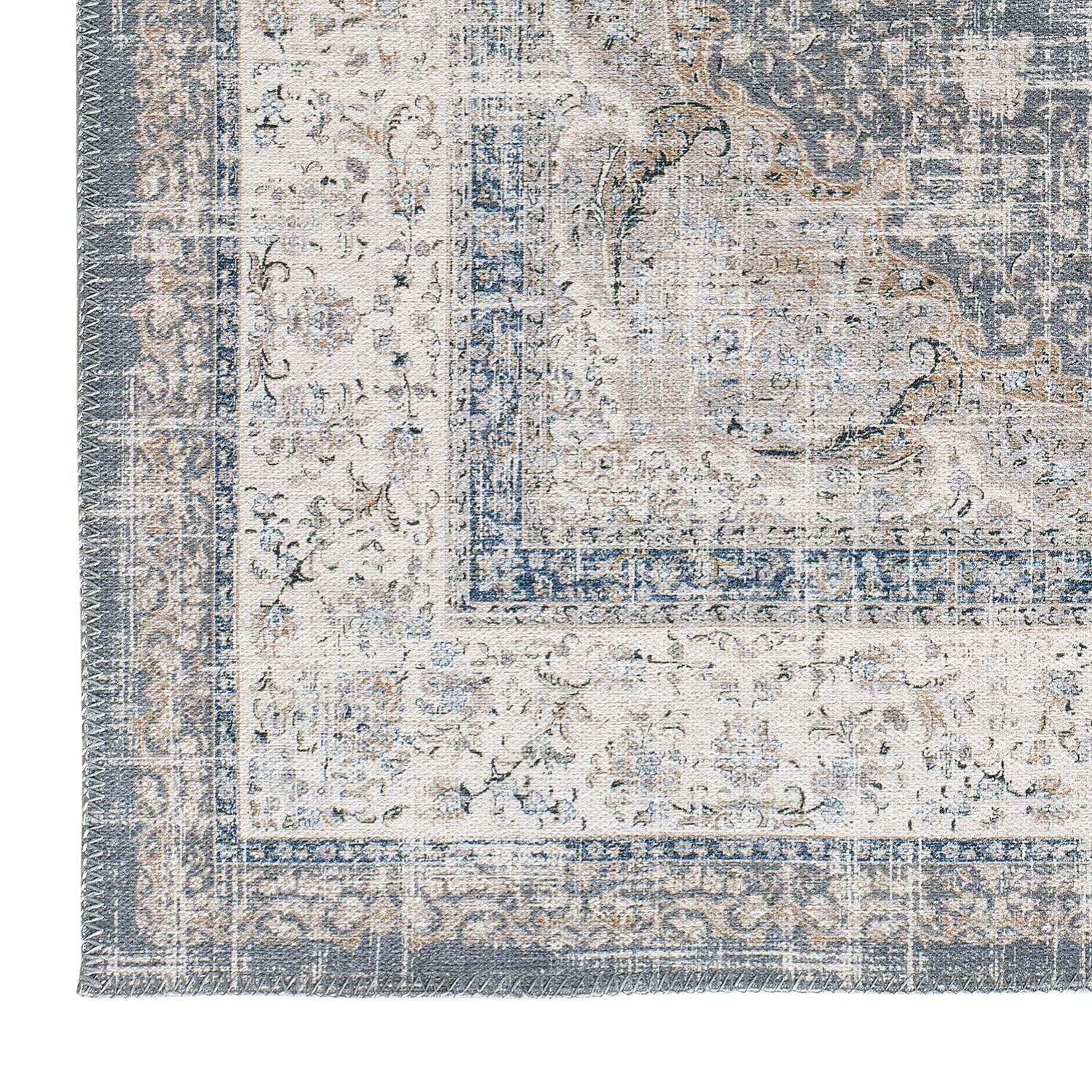 NEILA Alfombra vintage plegable en gris, varias medidas disponibles