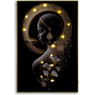 STAMPA C/LED SU TELA LACCATA C/CORNICE INDA CM 60X3,5
X90