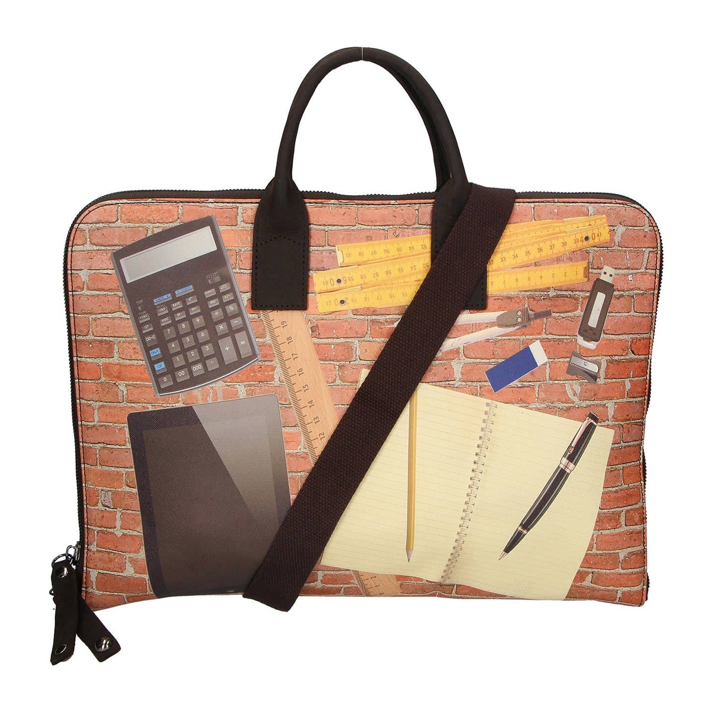 Borsa a mano da donna - Modello Michela - Vera pelle - 28.0 x 40.0 x 3.0 cm