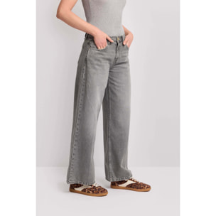 Kocca - Pantaloni in cotone gamba dritta Donna, Denim