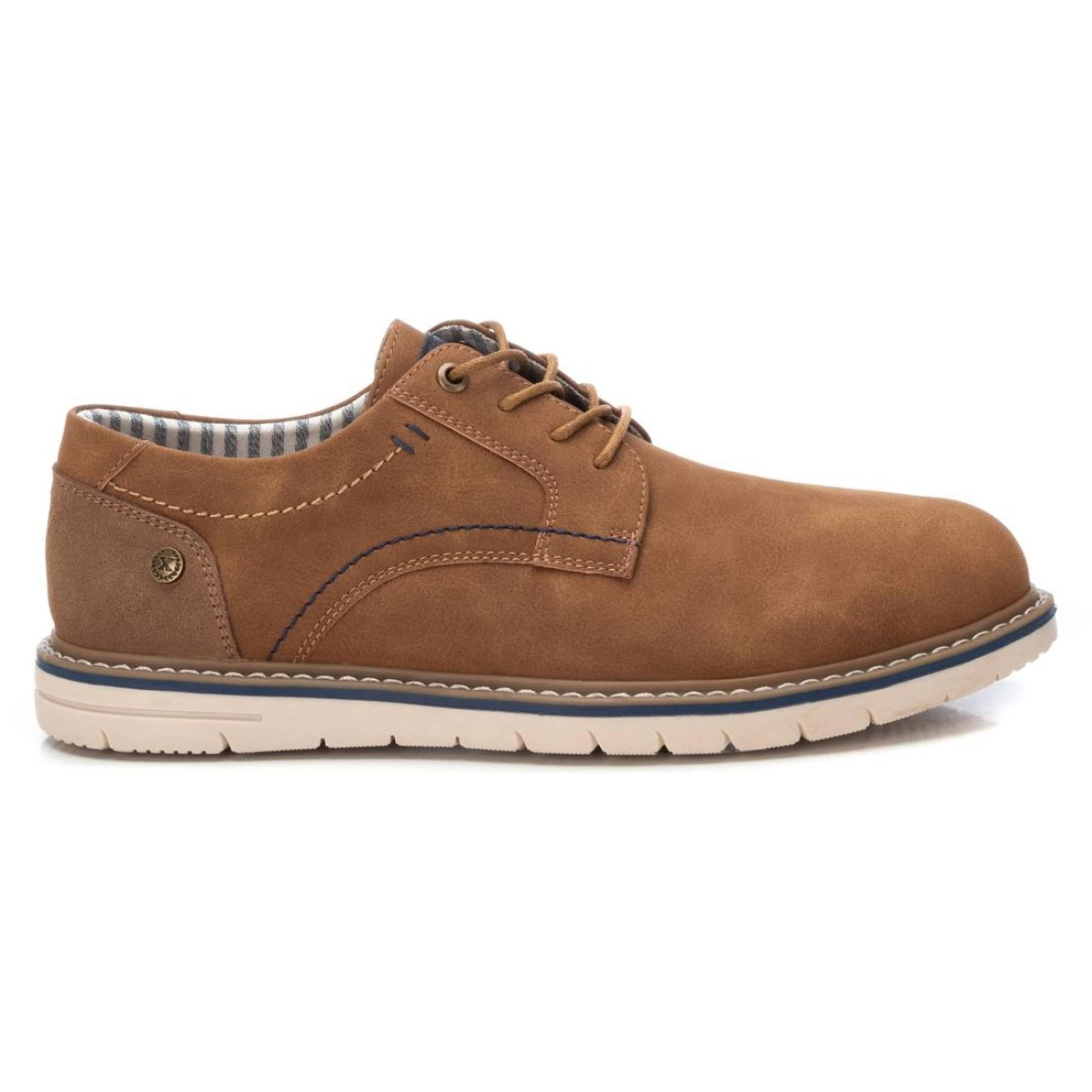 Zapato blucher/derby camel