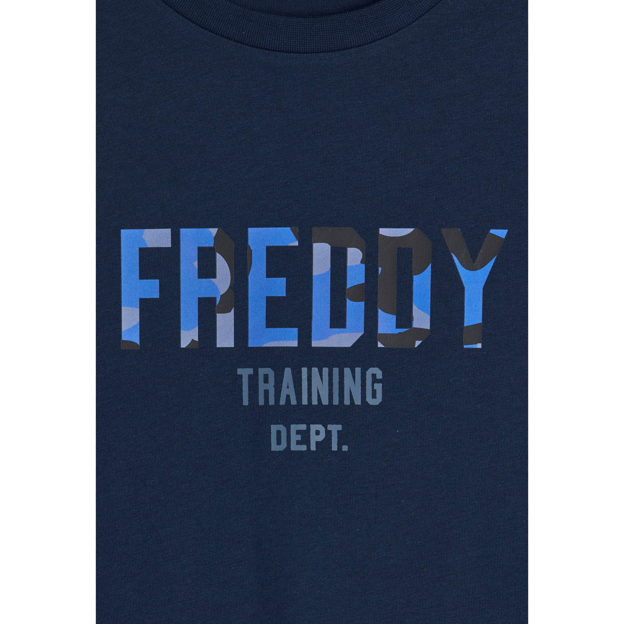 T-shirt comfort fit con maxi logo camouflage