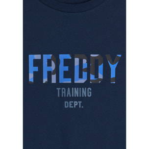 T-shirt comfort fit con maxi logo camouflage