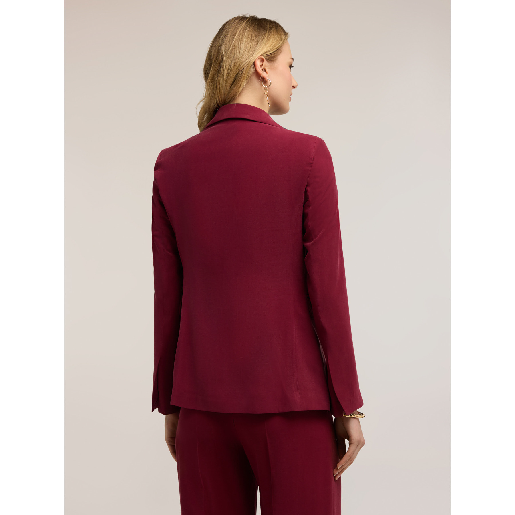 Motivi - Giacca con applicazioni e cravatta - Bordeaux