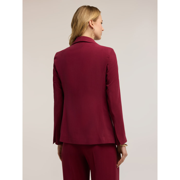 Motivi - Giacca con applicazioni e cravatta - Bordeaux