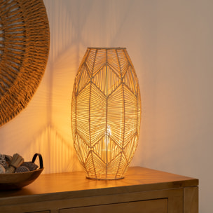 Lampe à poser "Kita" - bois H49 cm