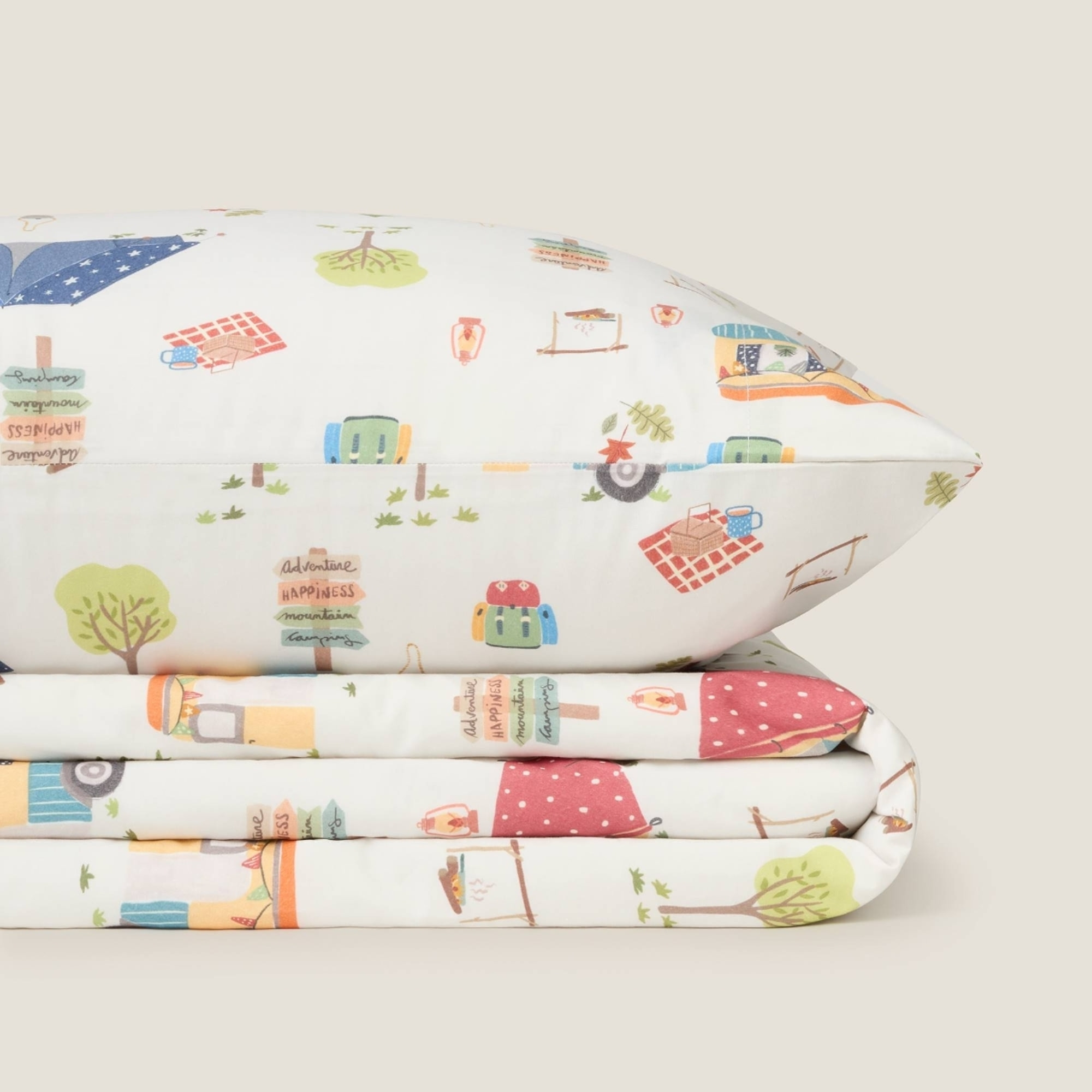 Sábana encimera camping Campito color gris piedra 100% Algodón percal