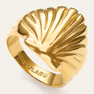 Anillo Shelly Acero Baño Oro