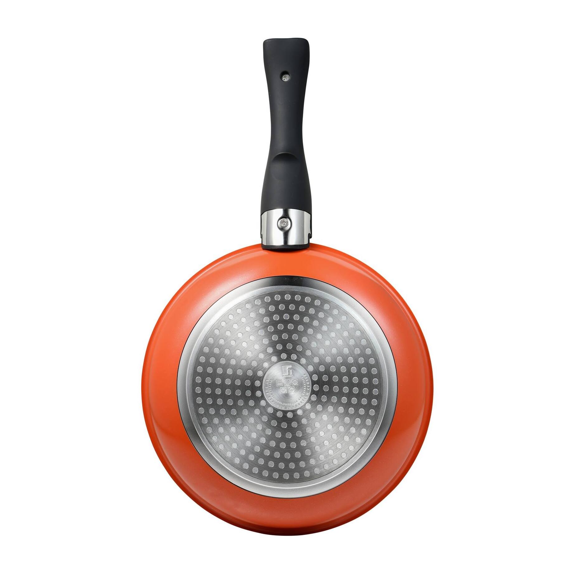 juego de 2 sartenes ø22ø26cm aluminio prensado 2 colores + mango desmontable