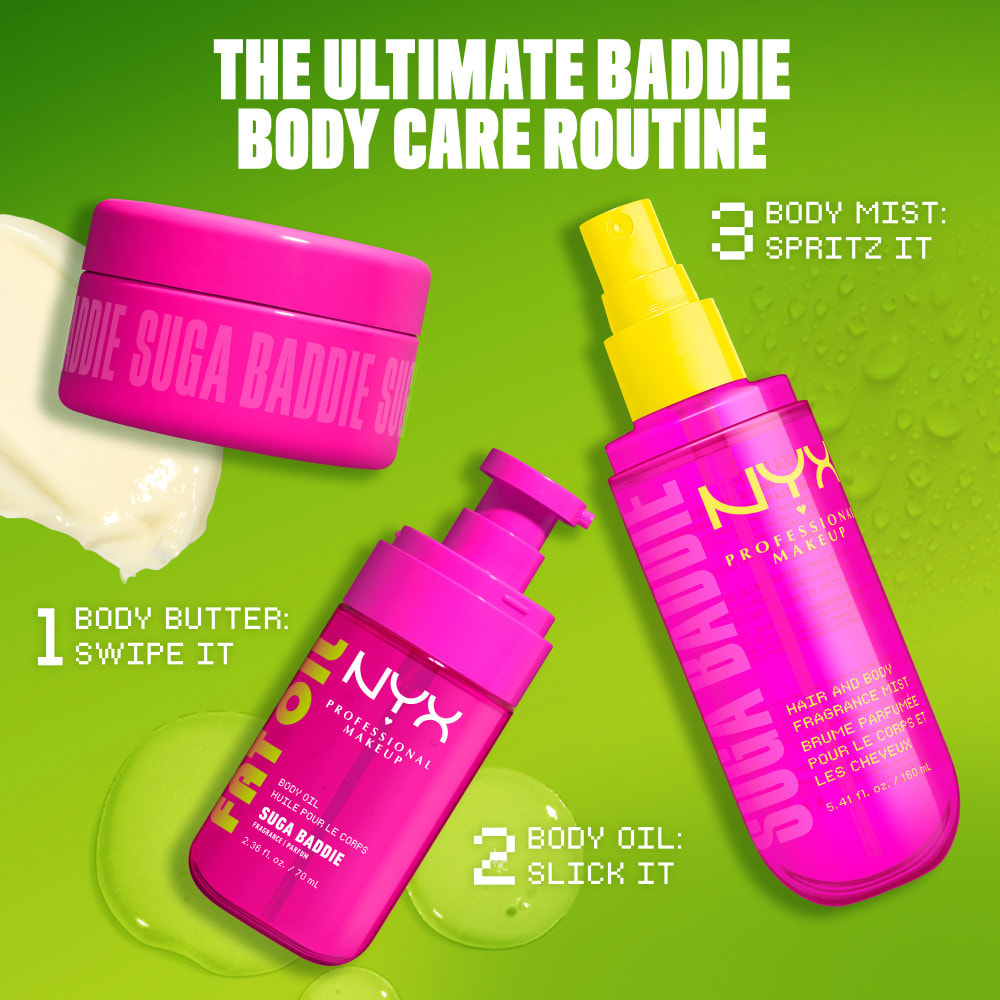 NYX Professional Makeup Fat Oil Body Mini Baume Corps SUGA BADDIE