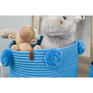 Cali - panier bleu fait main