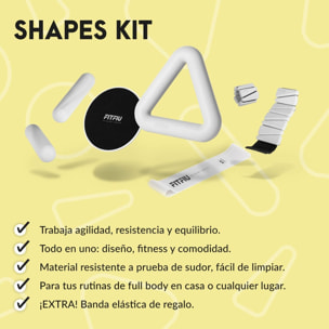 Pack fitness 4 accesorios SHAPES KIT FITFIU by Patry Jordan