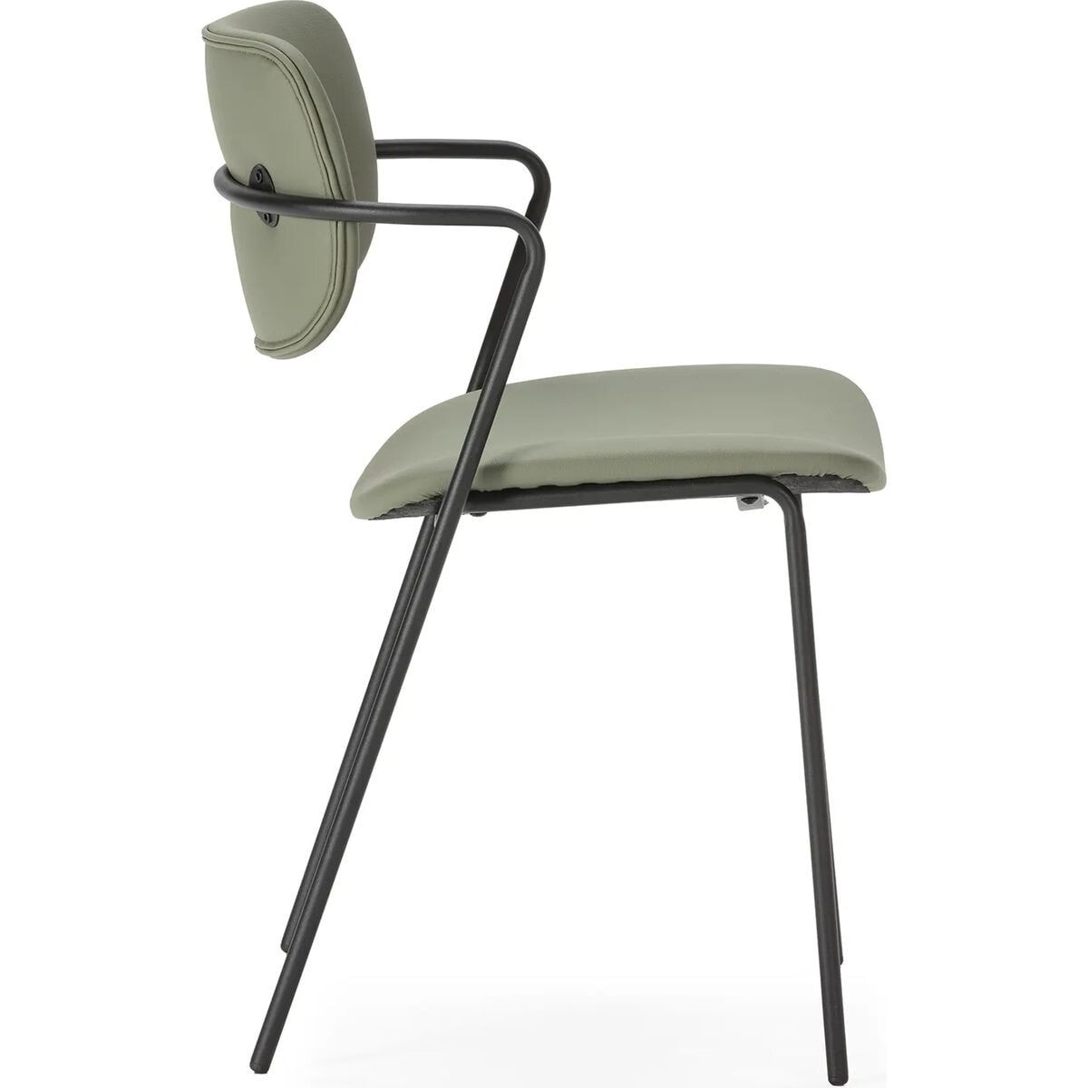 Lot de 2 chaises en simili cuir - SKANDI