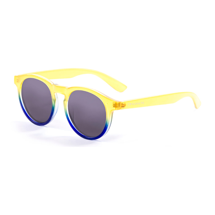 Gafas de sol PALO ALTO NEWPORT - Amarillo transparente arriba / Azul mate abajo y ahumada