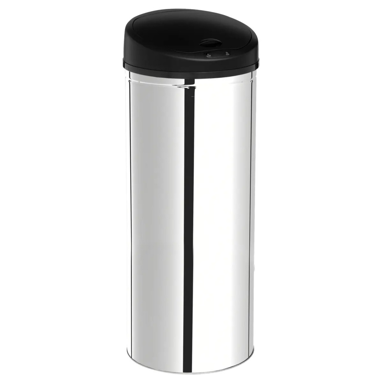 Poubelle ronde automatique 57L "Sensor" en inox